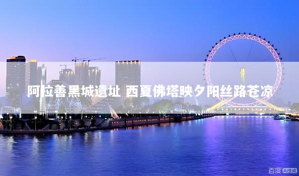 阿拉善黑城遗址 西夏佛塔映夕阳丝路苍凉