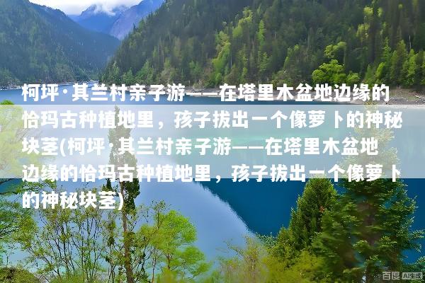 柯坪·其兰村亲子游——在塔里木盆地边缘的恰玛古种植地里，孩子拔出一个像萝卜的神秘块茎(柯坪·其兰村亲子游——在塔里木盆地边缘的恰玛古种植地里，孩子拔出一个像萝卜的神秘块茎)