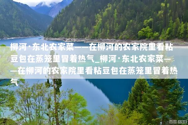 柳河·东北农家菜——在柳河的农家院里看粘豆包在蒸笼里冒着热气_柳河·东北农家菜——在柳河的农家院里看粘豆包在蒸笼里冒着热气