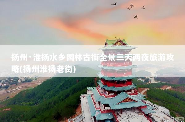 扬州·淮扬水乡园林古街全景三天两夜旅游攻略(扬州淮扬老街)